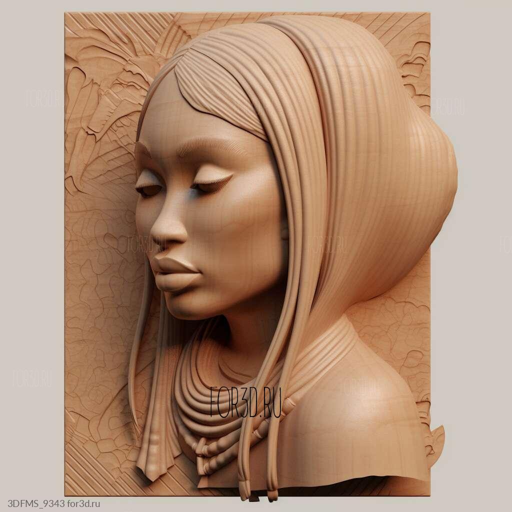 Nicki Minaj ure 4 | 3d stl model for CNC